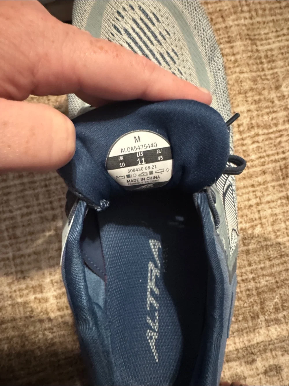 Altra Men's Running Shoes in Light Gray and Navy
